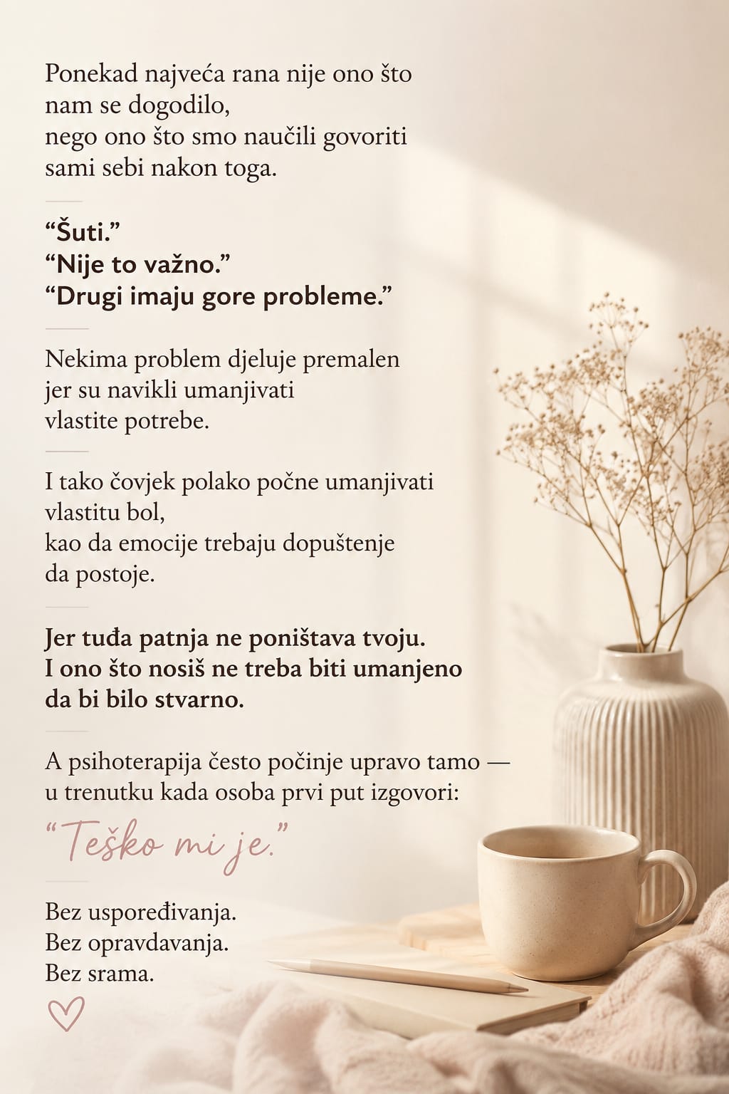 Ponekad najveća rana nije ono što nam se dogodilo