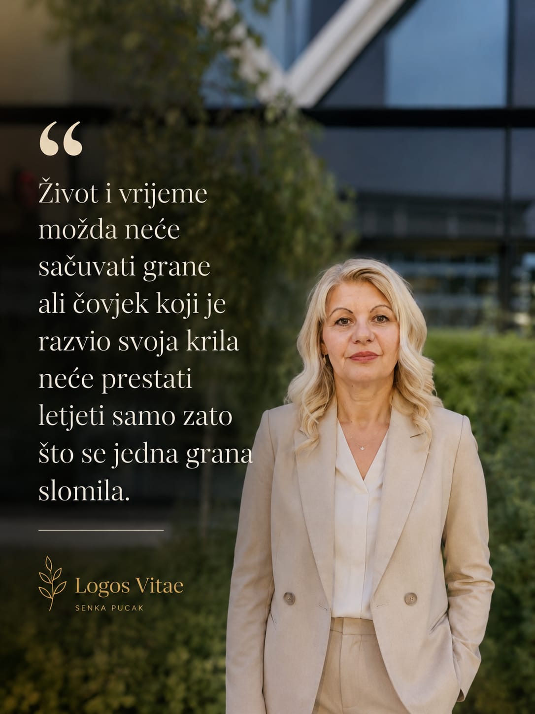 Ptica koja sjedi na grani nikada se ne boji da će se grana slomiti